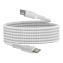Belkin BOOST CHARGE braided Cab. USB-C/USB-C 2m whiteCAB004bt2MWH