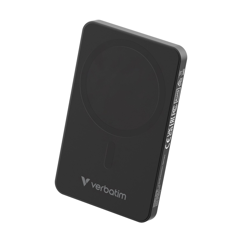 Verbatim Essential Power Bank magn.wirel. 5000mAh schw.  32225