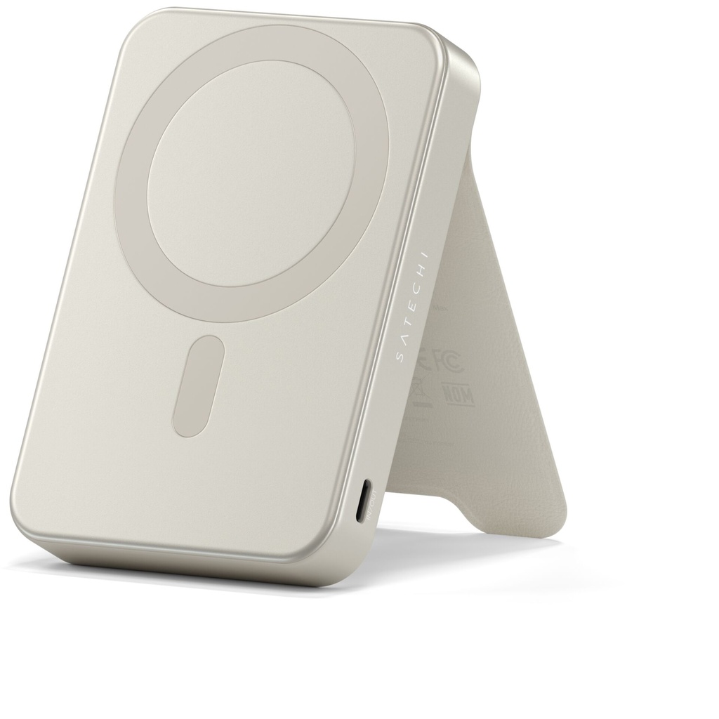 Satechi OntheGo Magnetic Qi2 Powerbank Stand 10000 mAh Sand