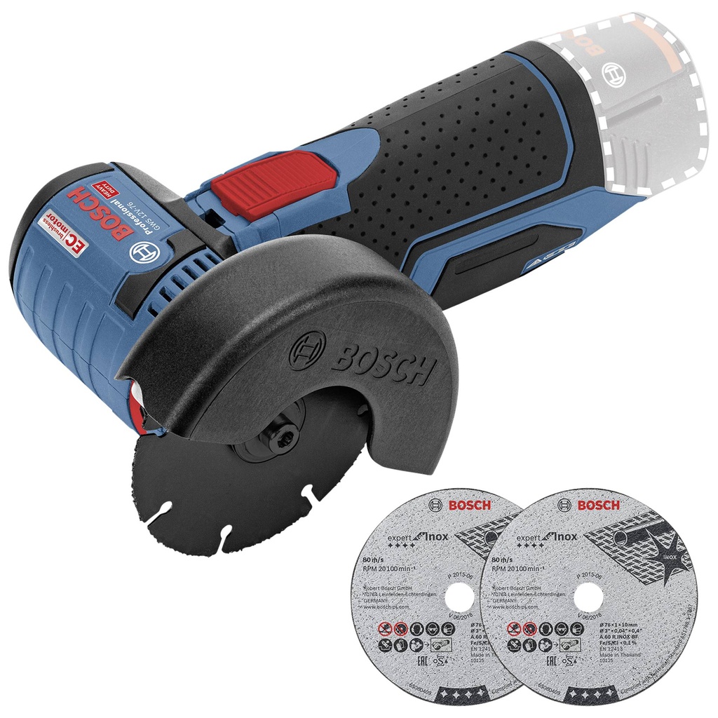 Bosch GWS 12V-76 Cordless Angle Grinder