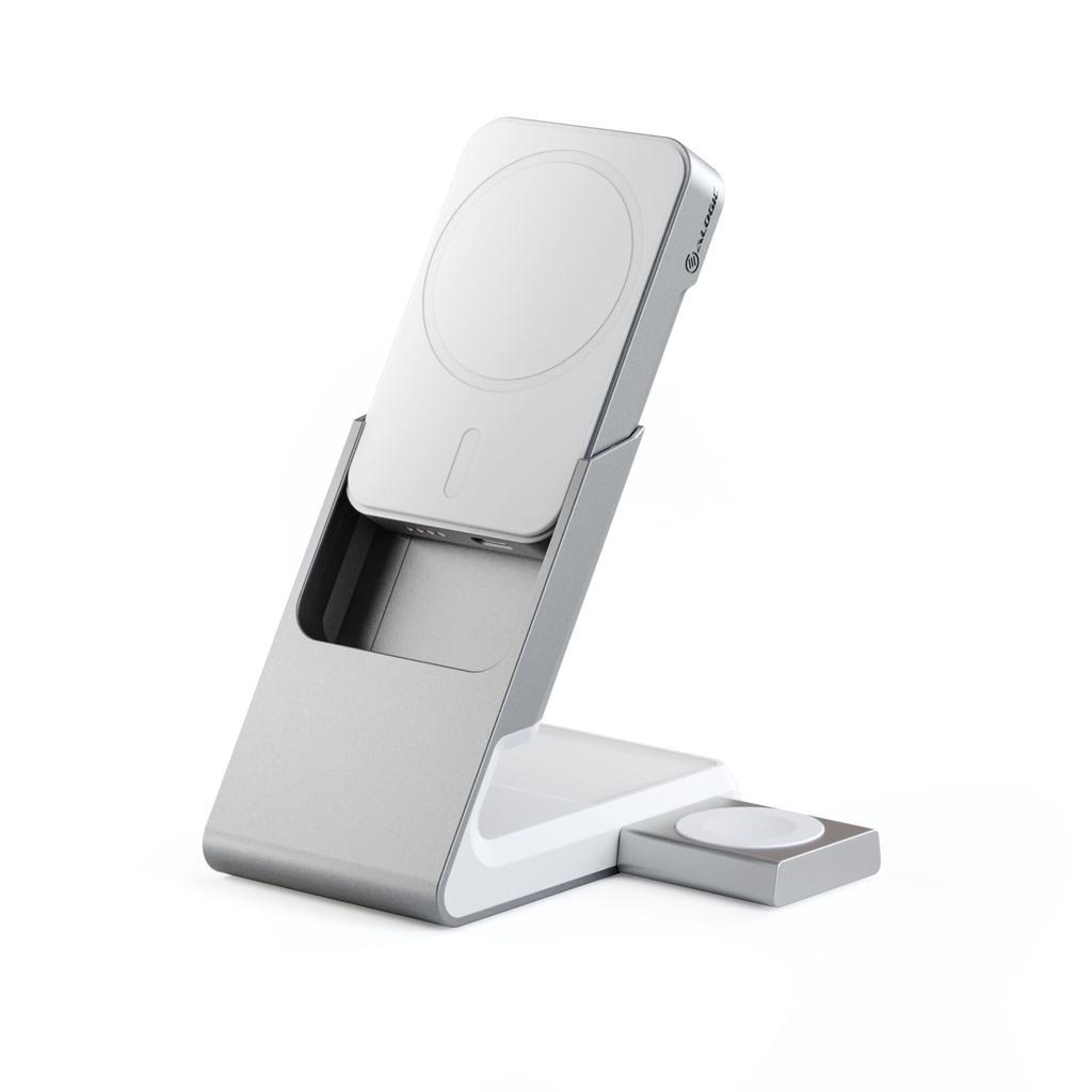 Alogic Matrix+ 3-in-1 Magnetic Charger+Power Bank+AW Puk white