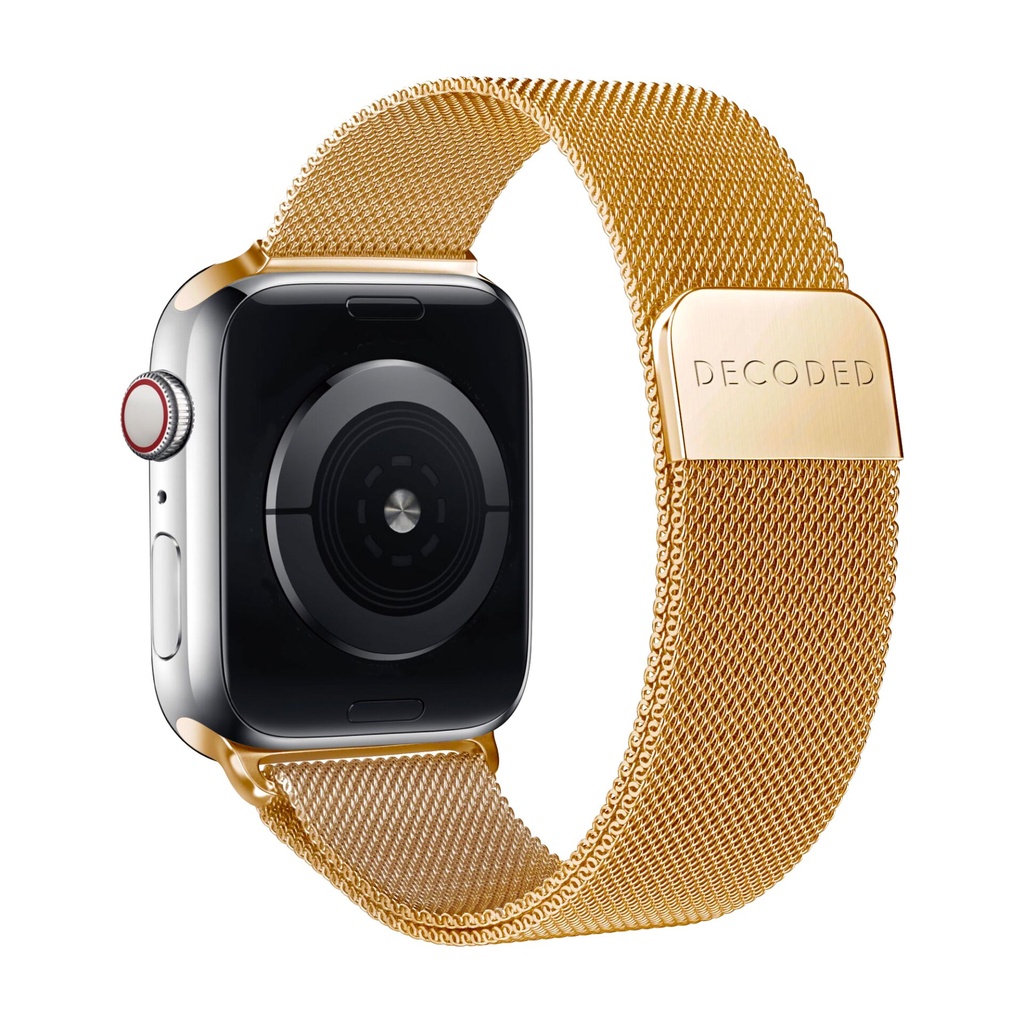 Decoded Milanaise Traction Strap 38/40/41/42mm Shiny Gold