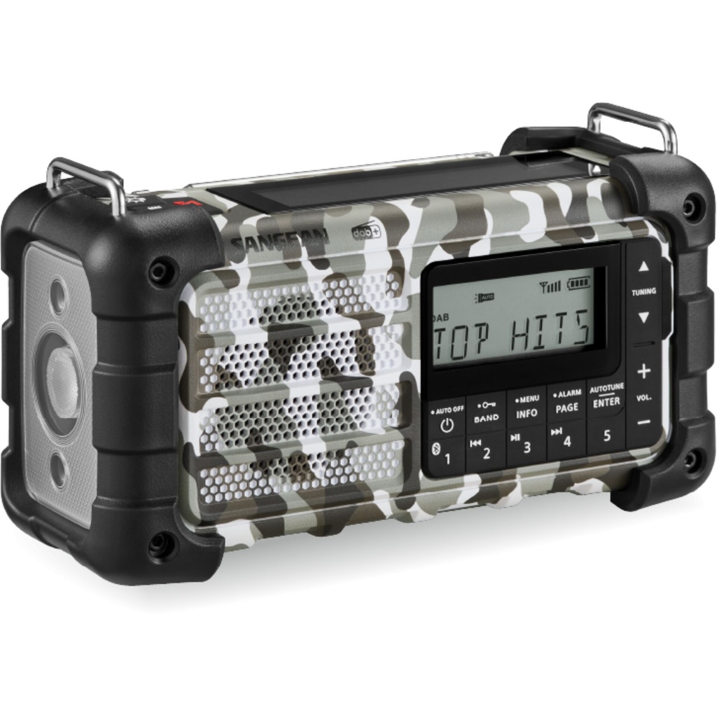 Sangean MMR-99 DAB+ Artic Camo Emergency/Hand Crank/Solar Radio