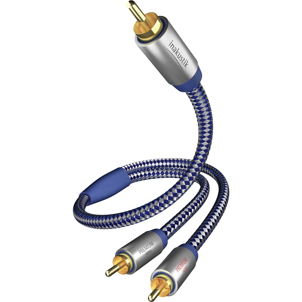 in-akustik Premium Y Subwoofer Cable Cinch - 2x Cinch 2,0 m