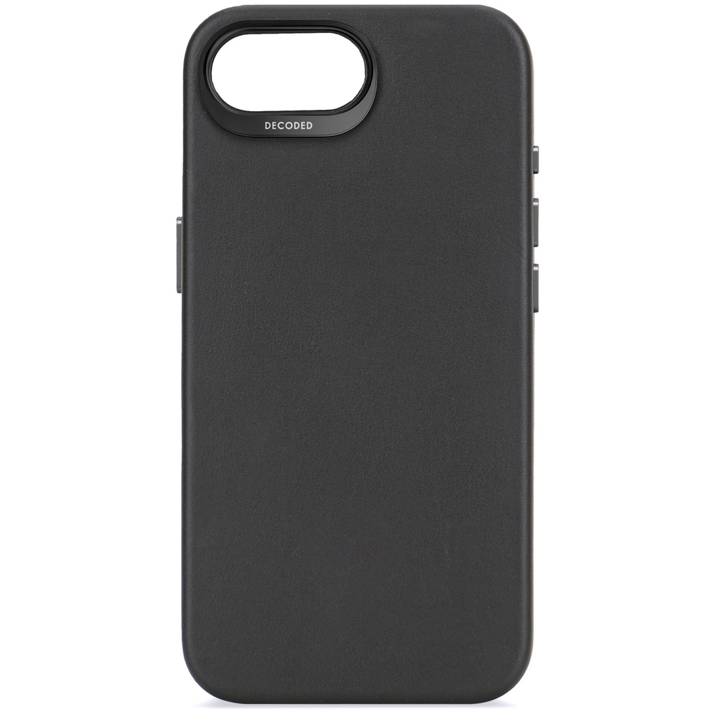 Decoded Leather Backcover iPhone 16e Black
