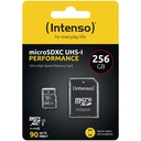 Intenso microSDXC          256GB C10 UHS-I U1 Performance Adapter