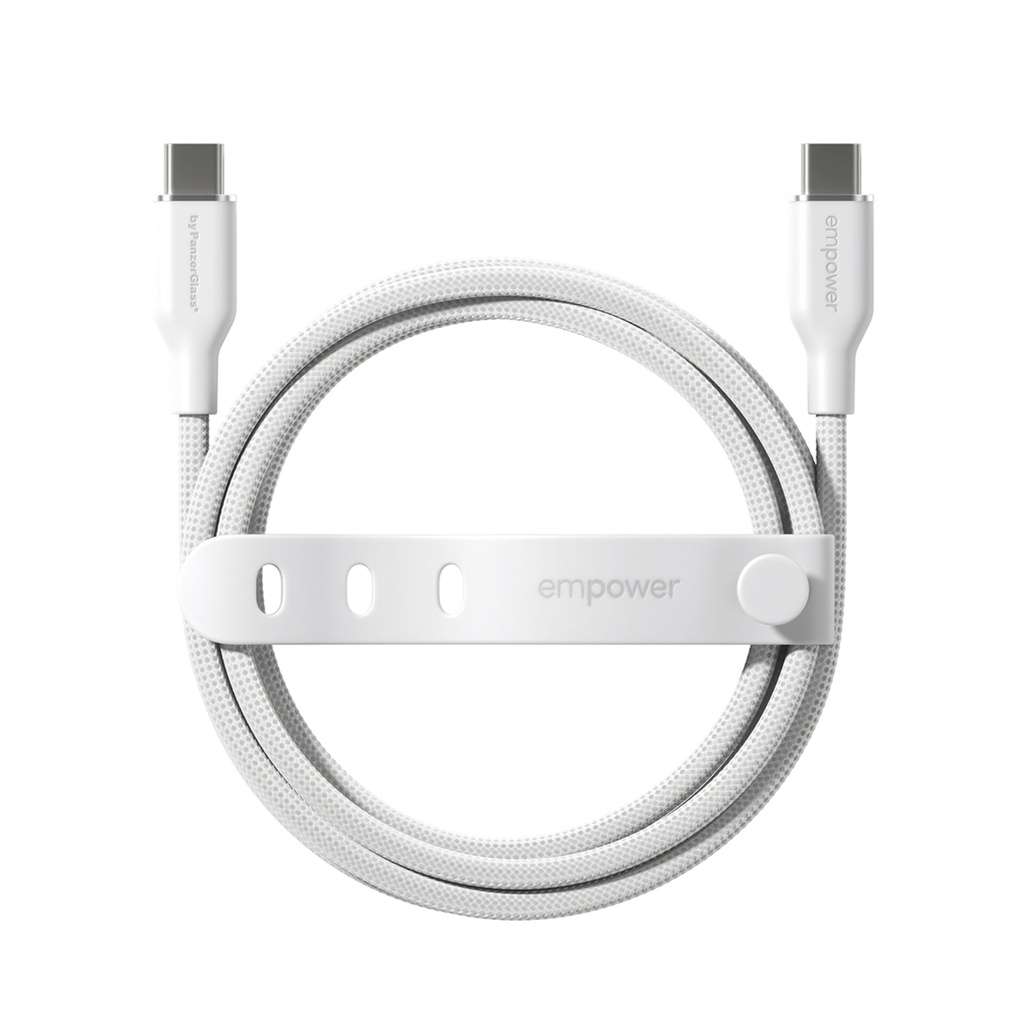 PanzerGlass empower 60W USB-C to USB-C Cable USB 2.0 2M White