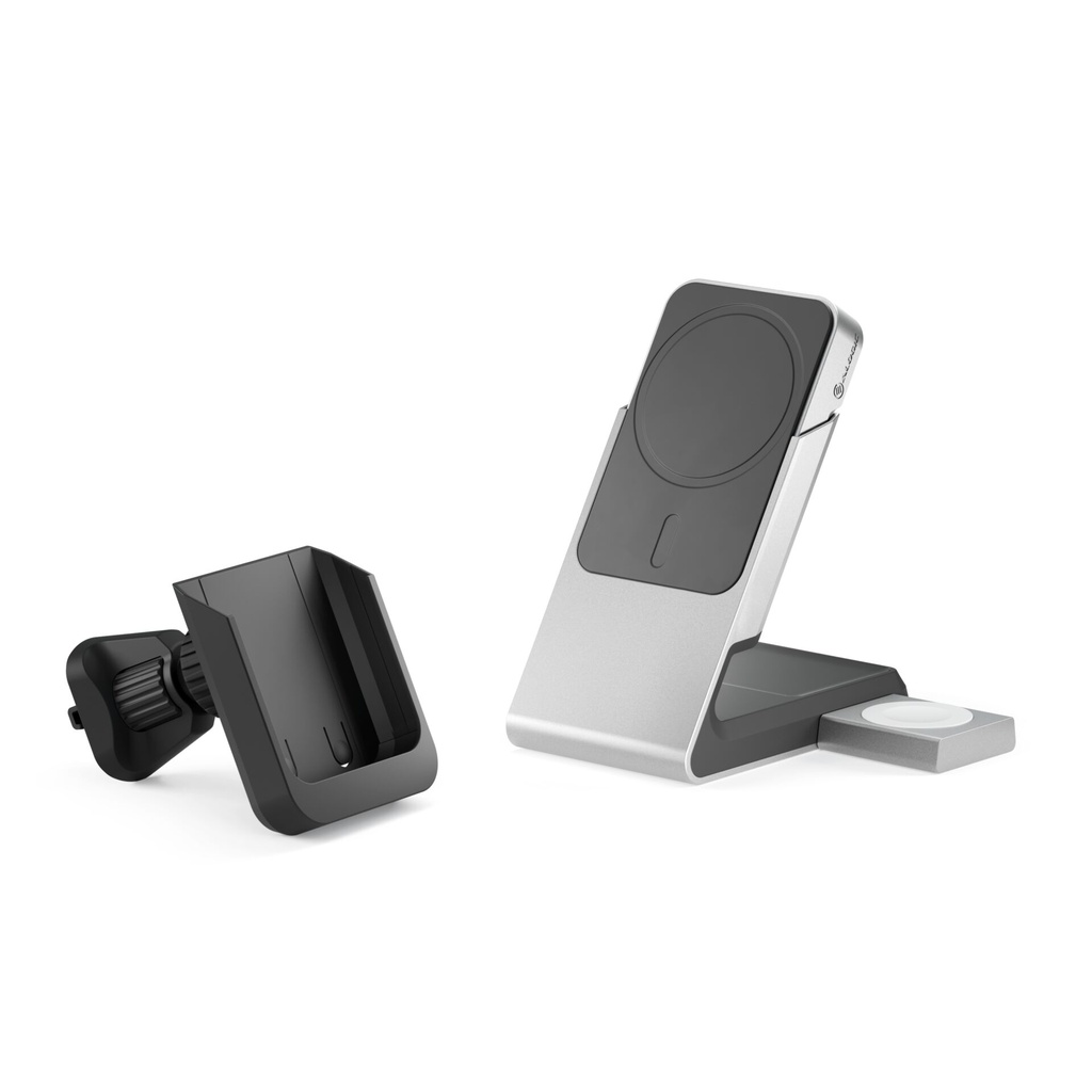 Alogic Matrix+ Wireless 3-in-1 Charging St.MagSafe + Vent Mount