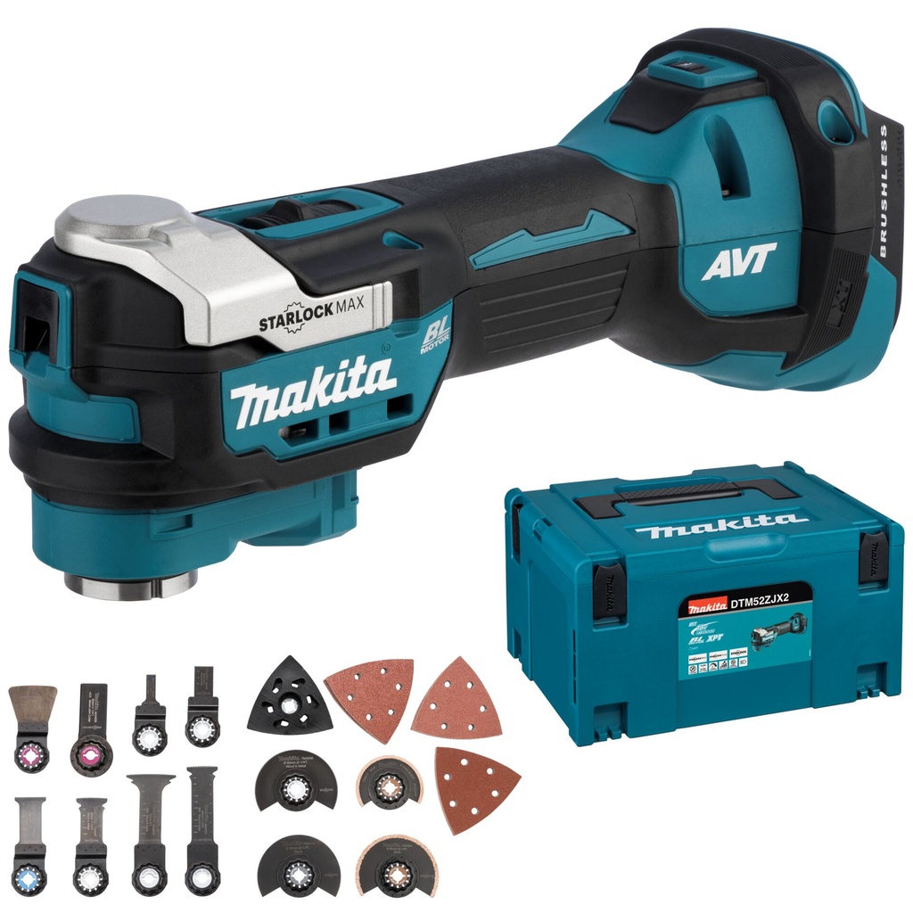 Makita DTM52ZJX2 Cordless Multitool