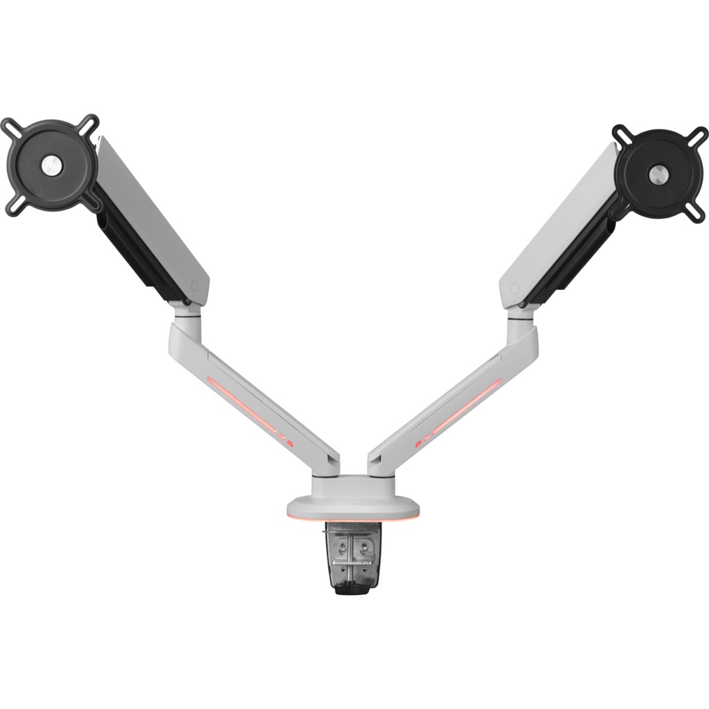 One for All Monitor Halterung Experience RGB Dual White DM8220