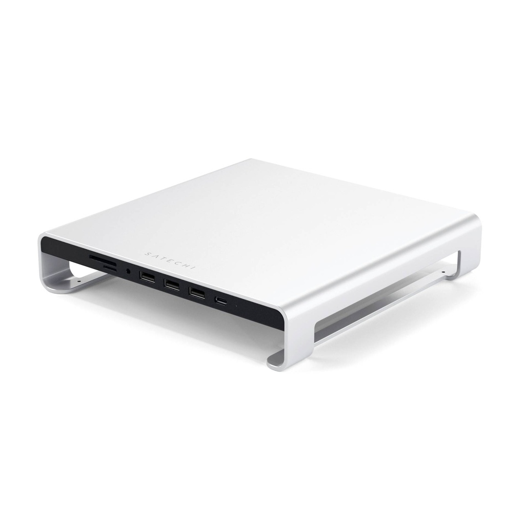 Satechi Aluminum Monitor Stand Hub for iMac silver