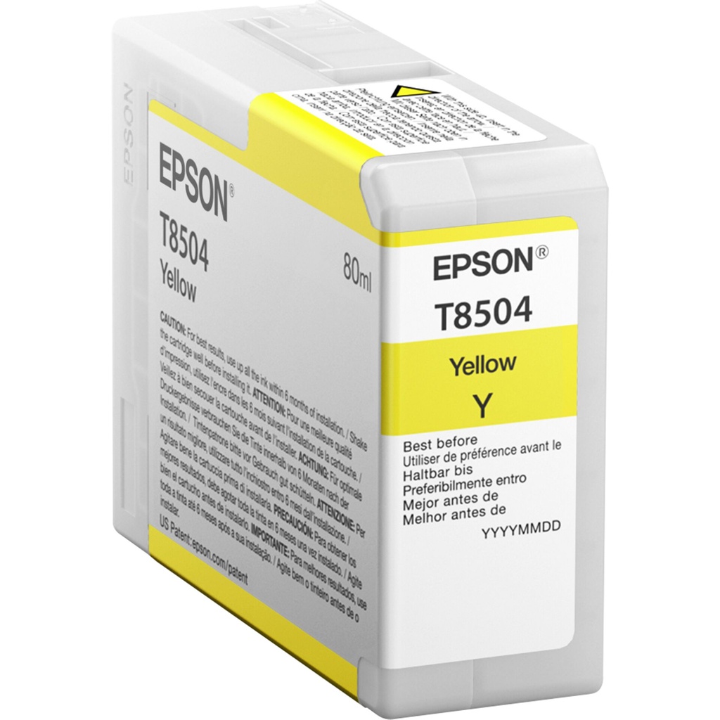 Epson ink cartridge yellow T 850 80 ml               T 8504