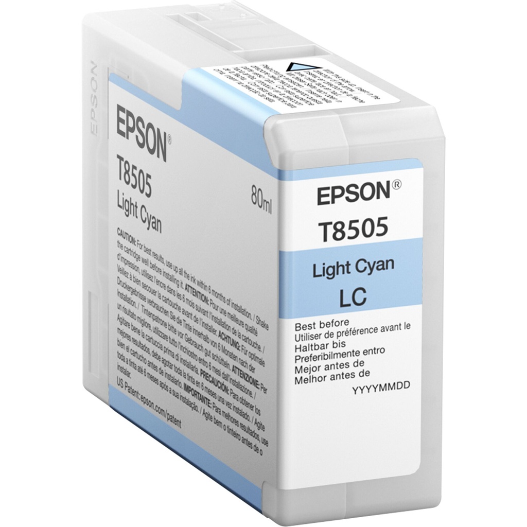 Epson ink cartridge light cyan T 850 80 ml               T 8505