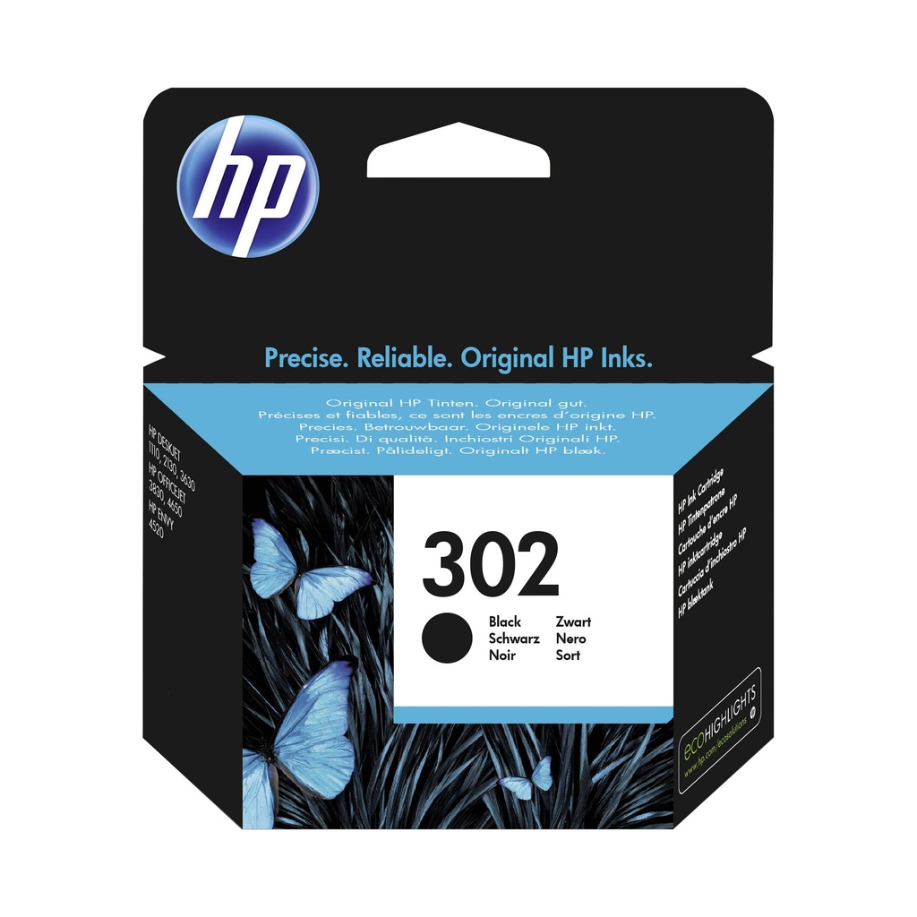 HP F6U66AE ink cartridge black No. 302