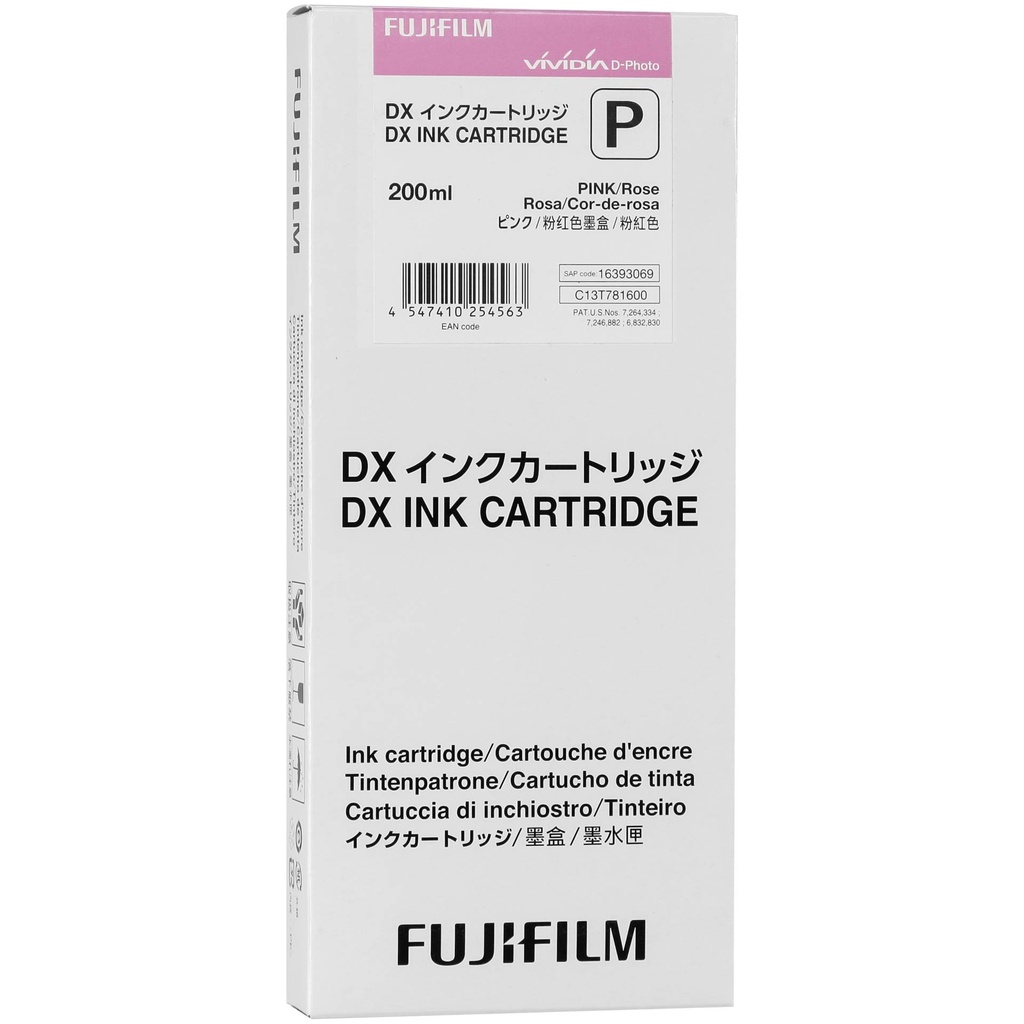 Fujifilm DX Ink Cartridge 200 ml pink