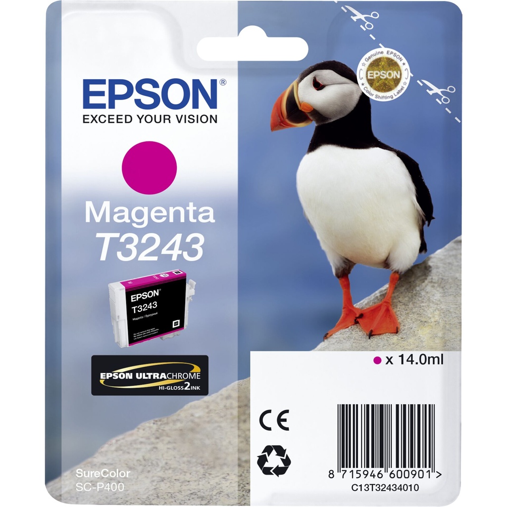 Epson ink cartridge magenta T 324                     T 3243