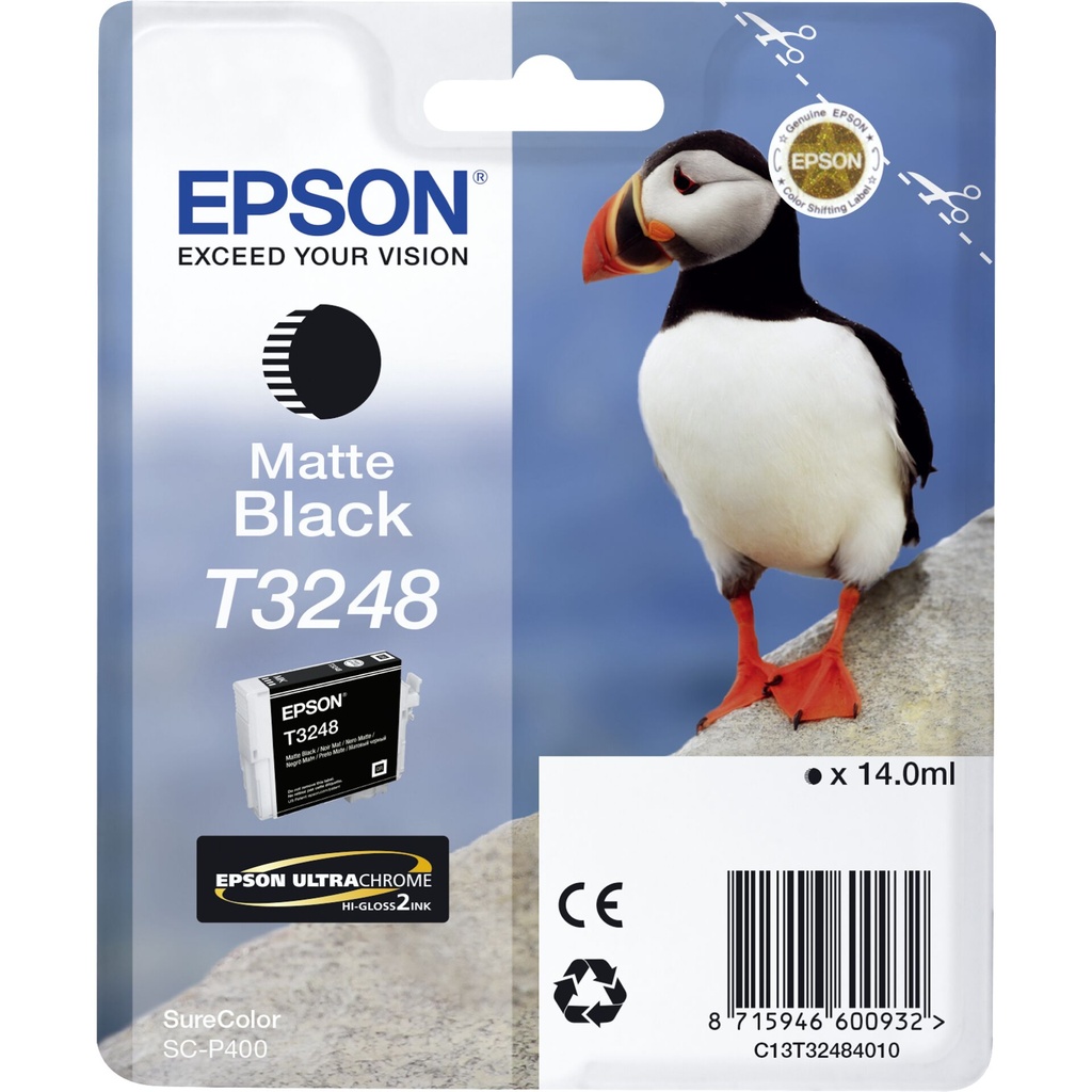 Epson ink cartridge matte black T 324                     T 3248