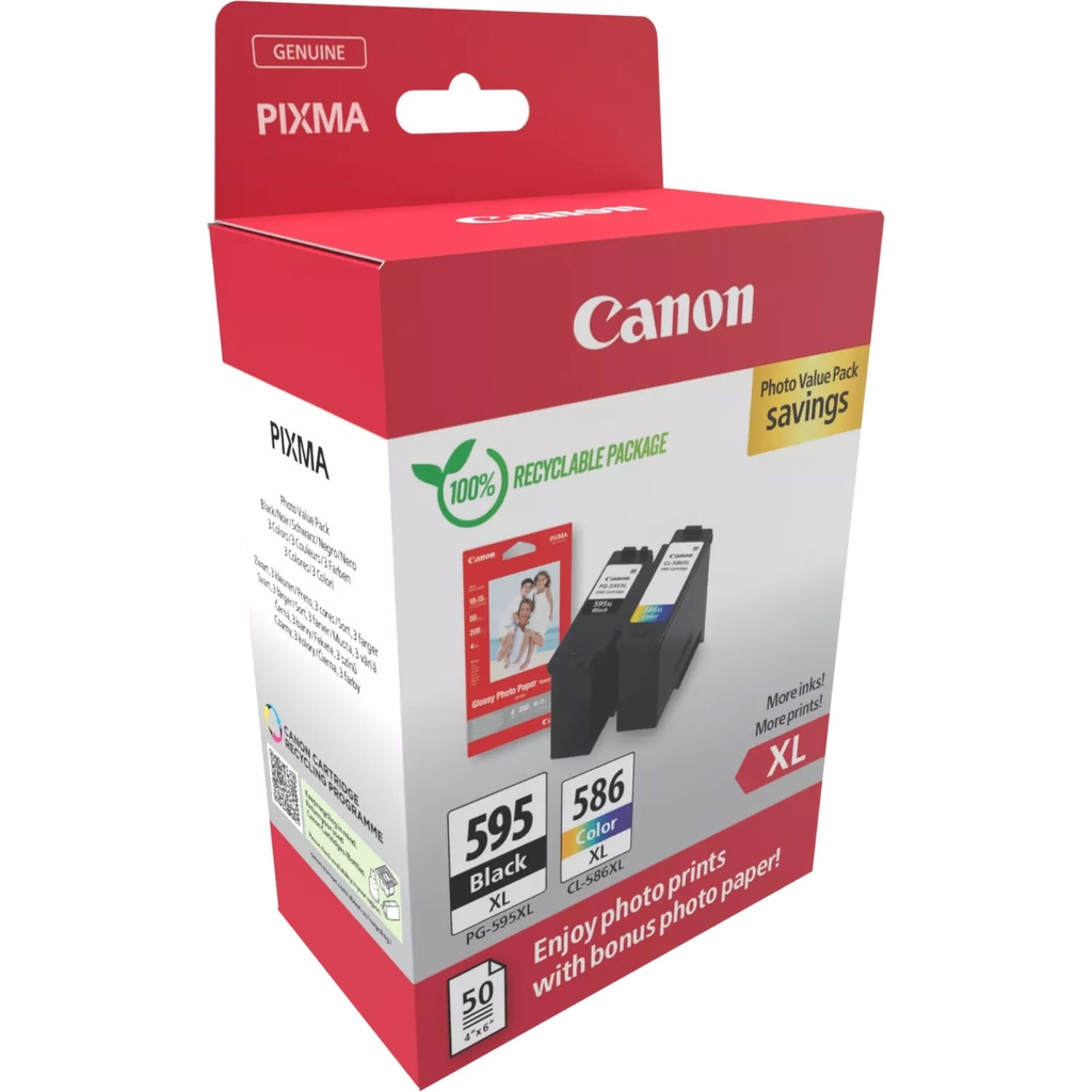 Canon PG-595 XL / CL-586 XL Photo Value Pack