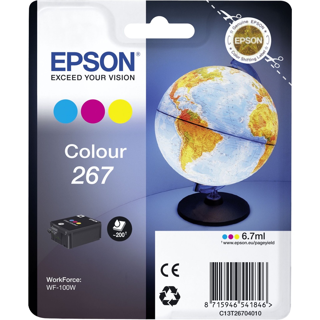 Epson ink cartridge color T 267