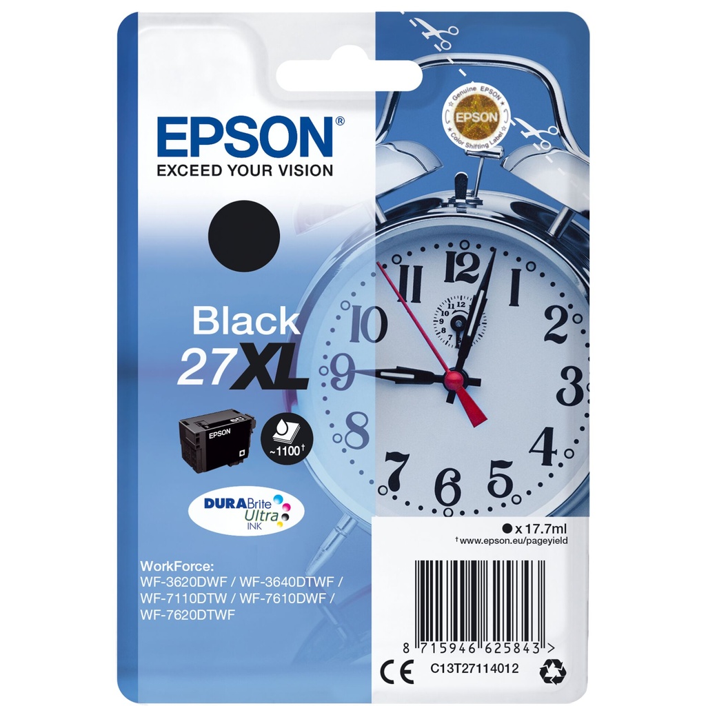 Epson DURABrite Ultra Ink 27 XL ink cartridge black T 2711