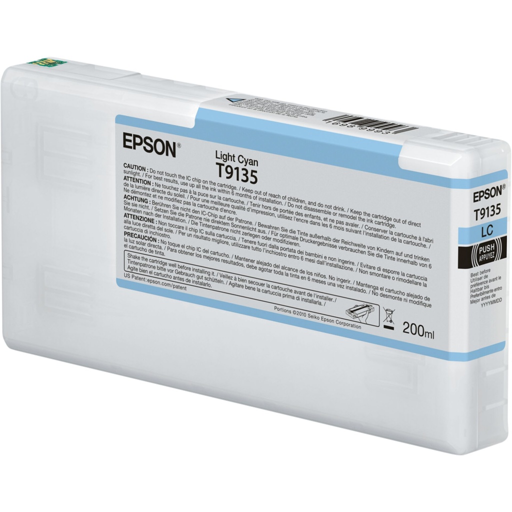 Epson ink cartridge light cyan T 913 200 ml              T 9135