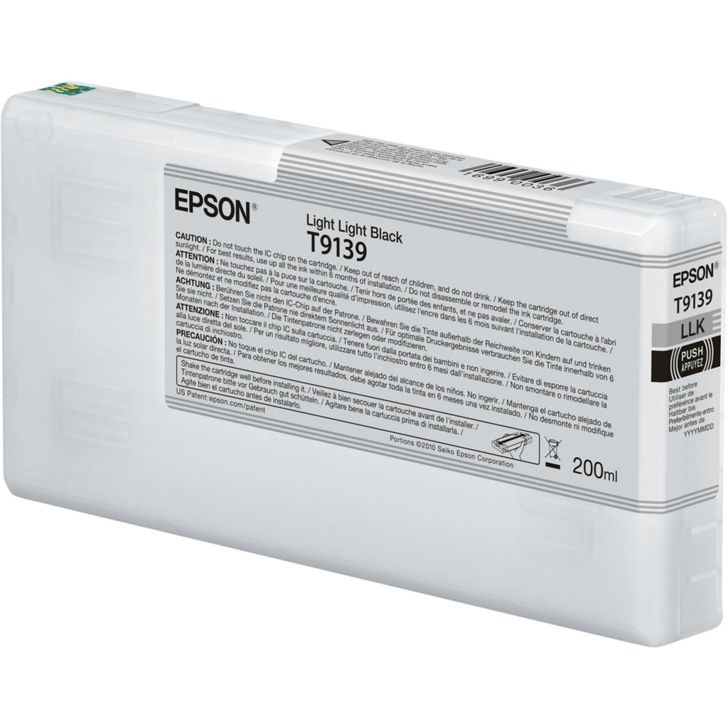 Epson ink cartridge light light black T 913 200 ml        T 9139