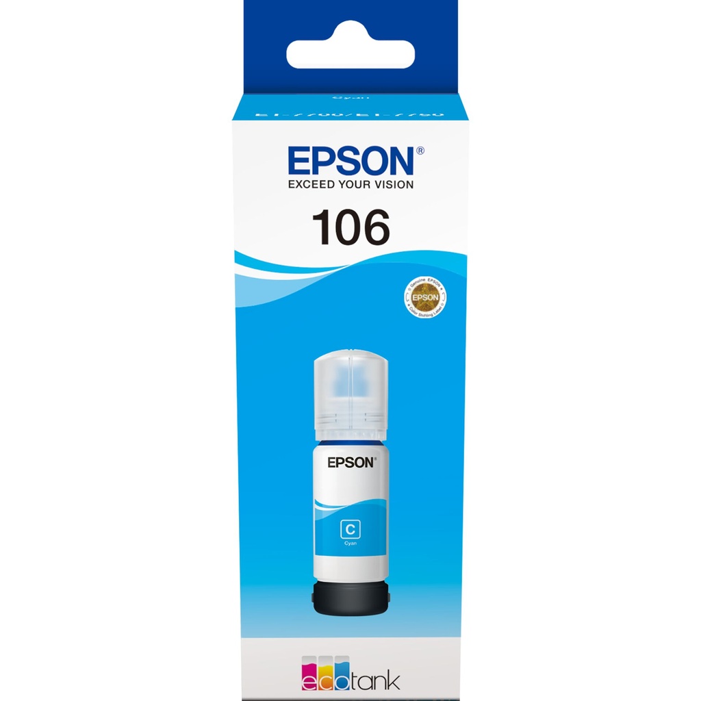 Epson EcoTank cyan T 106 70 ml               T 00R2