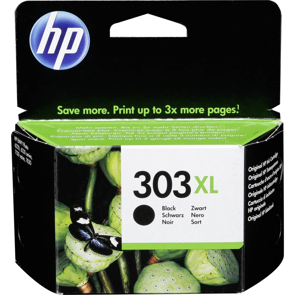 HP T6N04AE ink cartridge black No. 303 XL