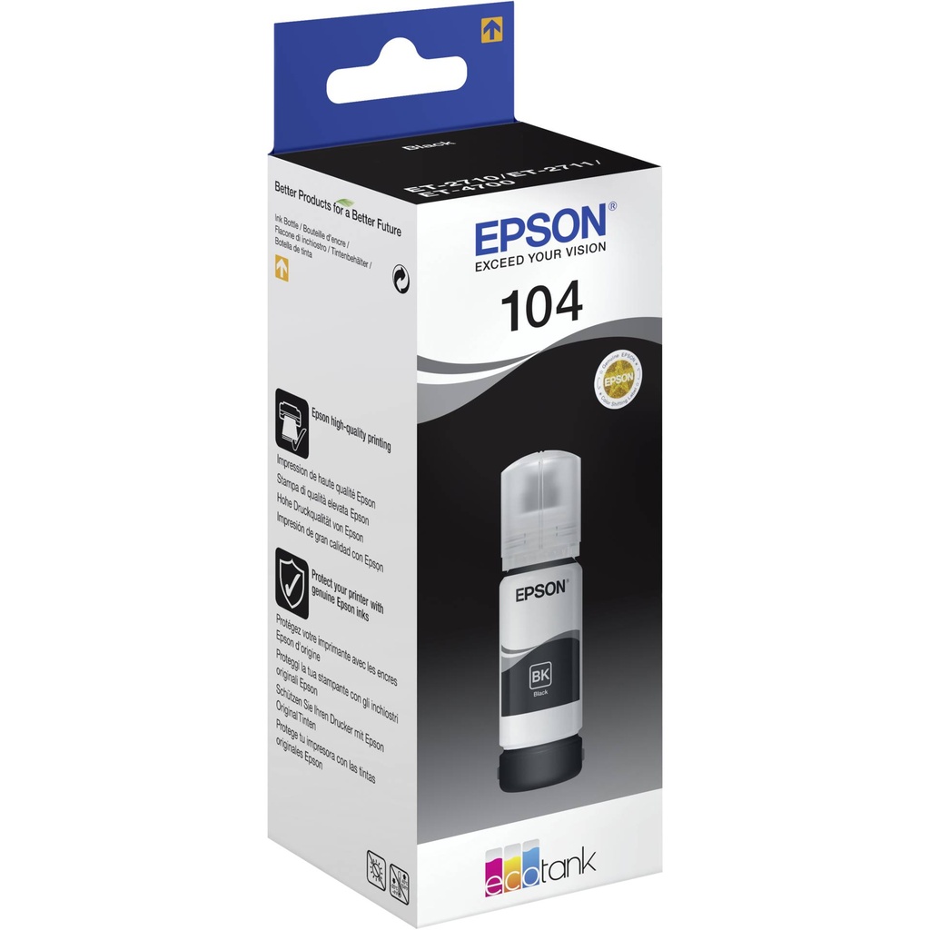 Epson EcoTank black T 104 65 ml               T 00P1