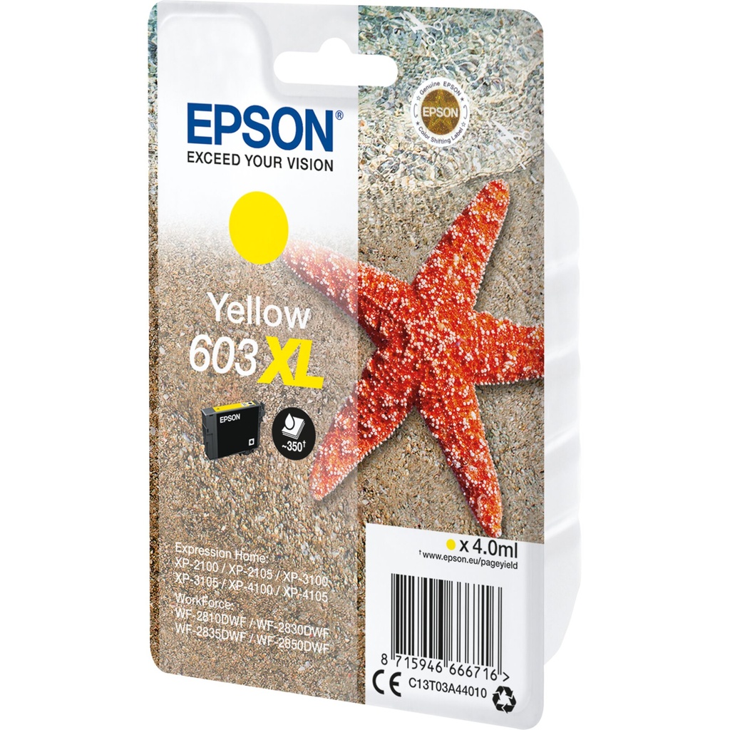 Epson ink cartridge yellow 603 XL                    T 03A4