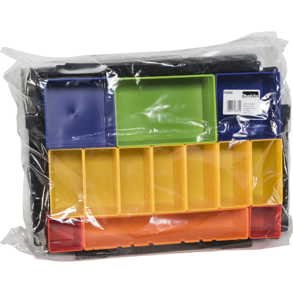 Makita P-83652 box insert with coloured boxes