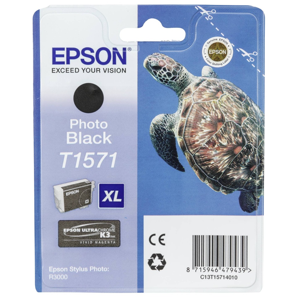 Epson ink cartridge photo black   T 157             T 1571