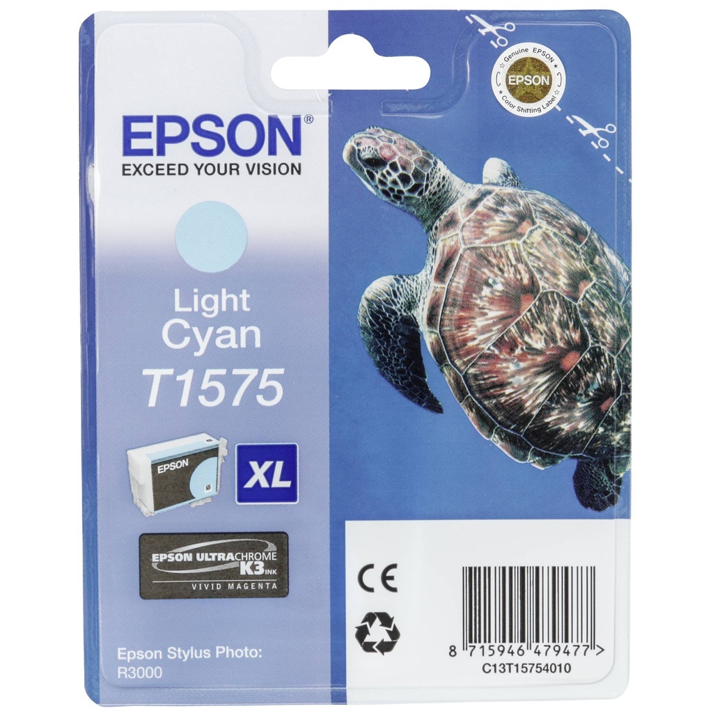 Epson ink cartridge light cyan T 157                     T 1575