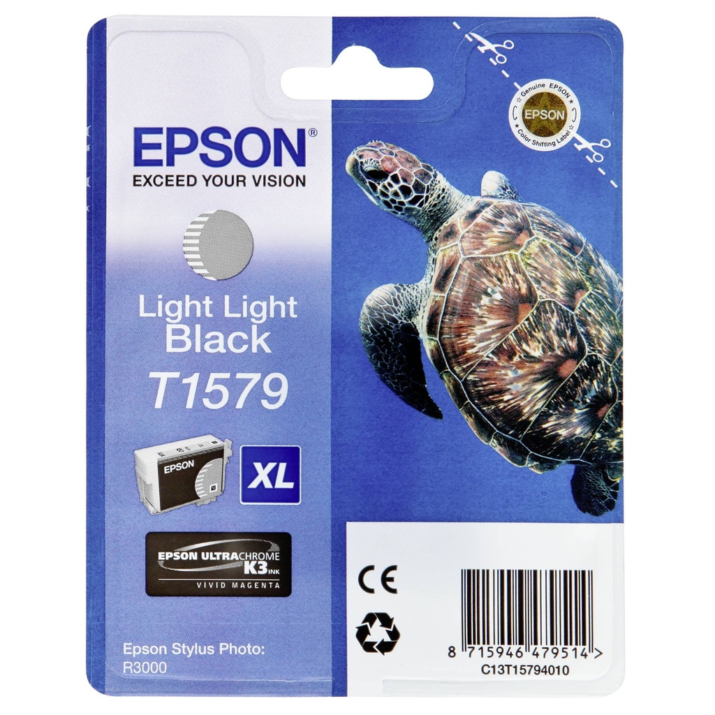 Epson ink cartridge light light black   T 157             T 1579