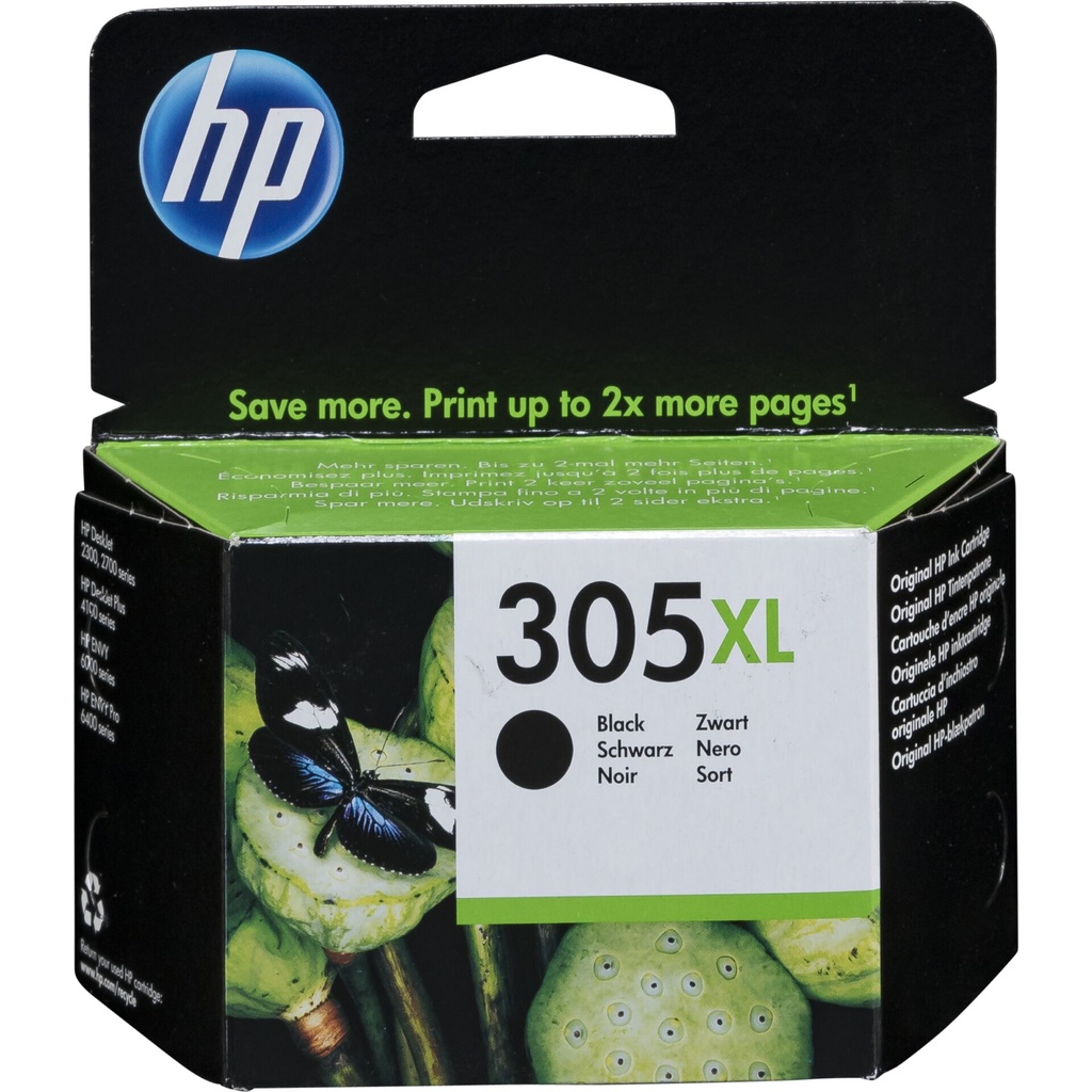 HP 3YM62AE ink cartridge black No. 305 XL
