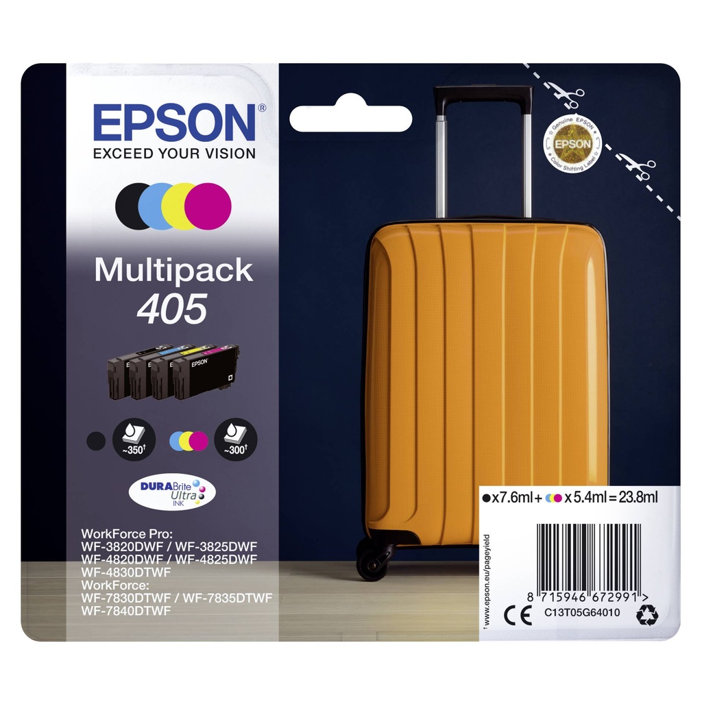 Epson DURABrite Ultra Multipack (4 colors) 405            T 05G6