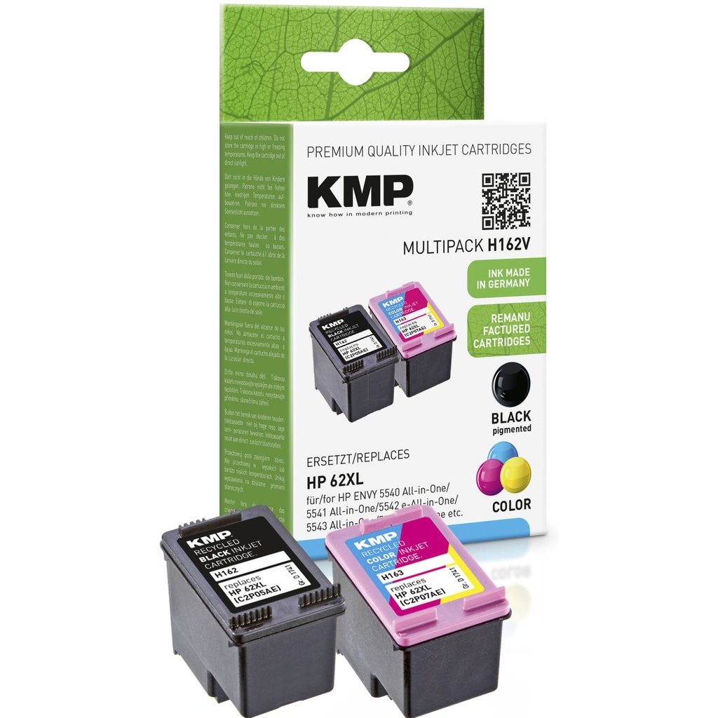 KMP H162V Promo Pack BK/Color comp. with HP C2P05AE/C2P07AE
