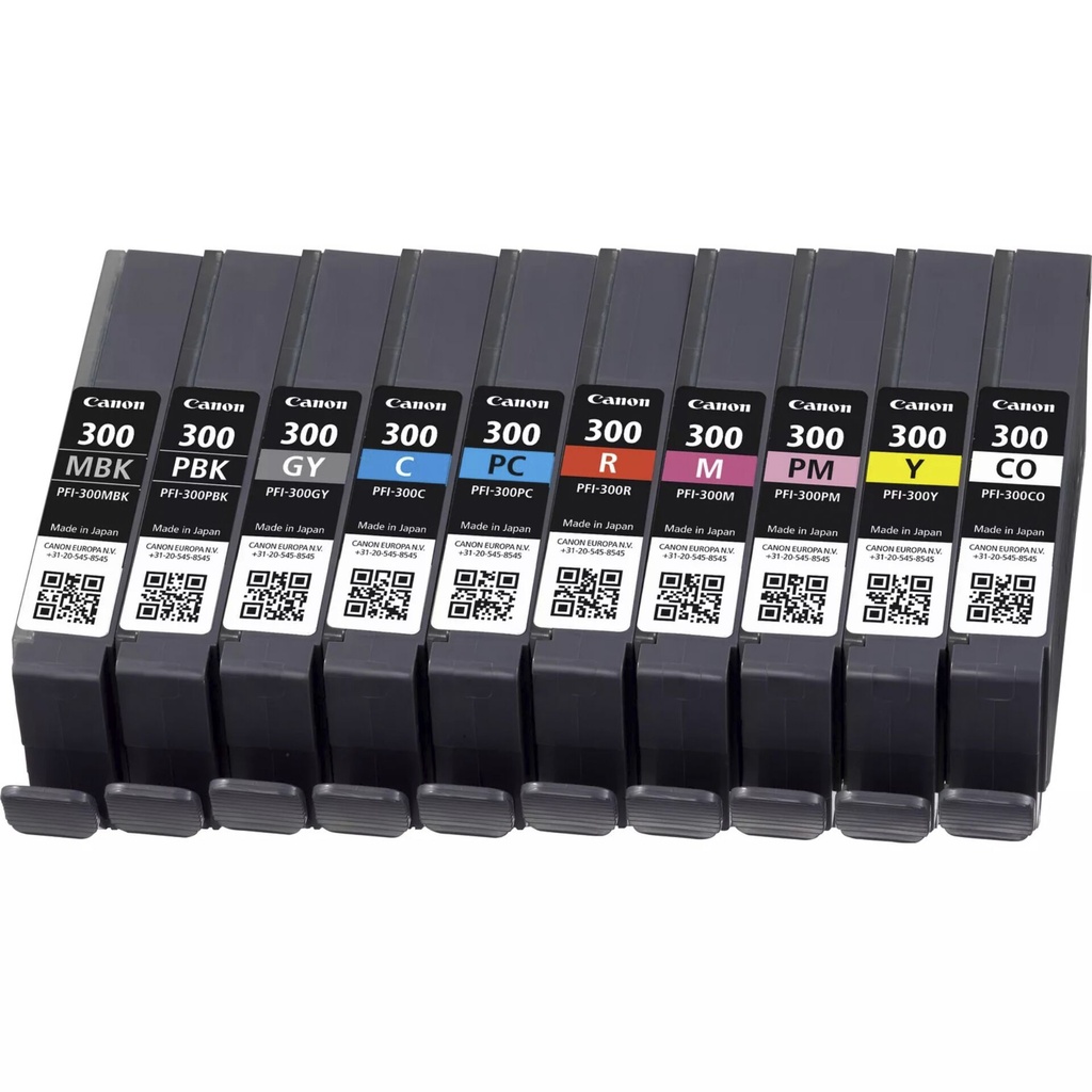 Canon PFI-300 Multipack MBK/PBK/C/M/Y/PC/PM/R/GY/CO