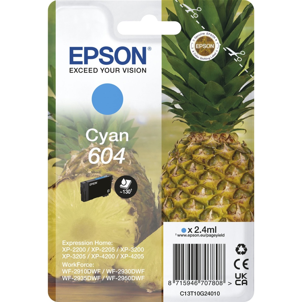 Epson ink cartridge cyan 604                       T 10G2