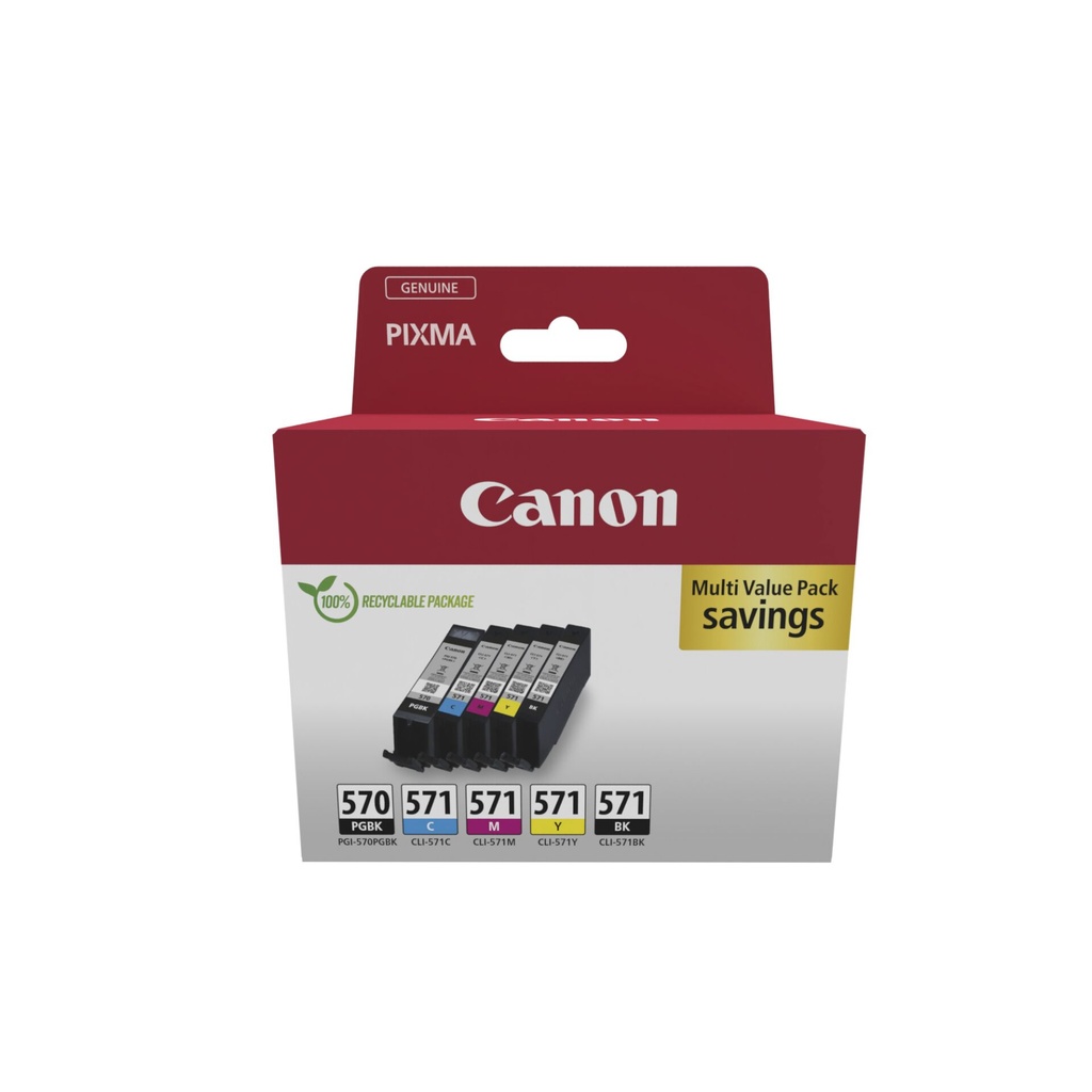 Canon PGI-570/CLI-571 Multi Pack PGBK/C/M/Y/BK
