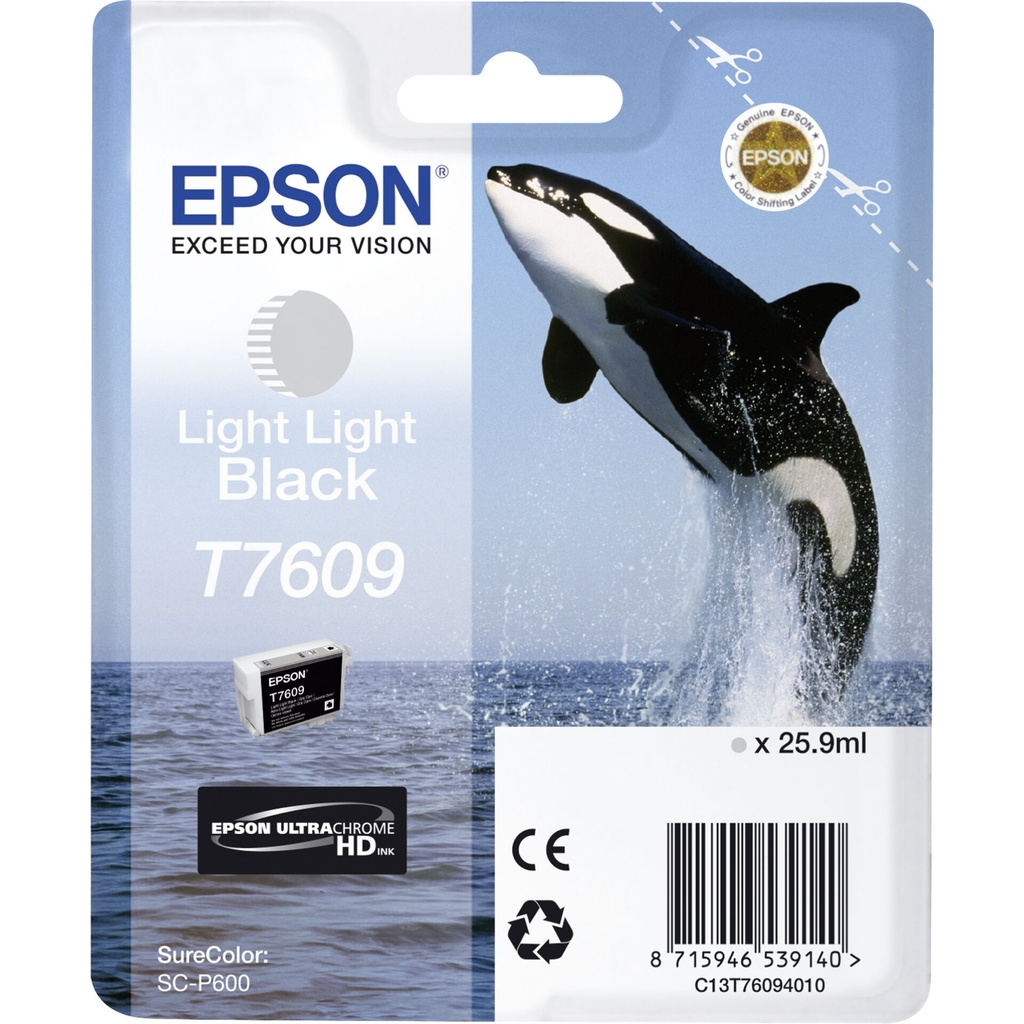 Epson ink cartridge light light black T 7609