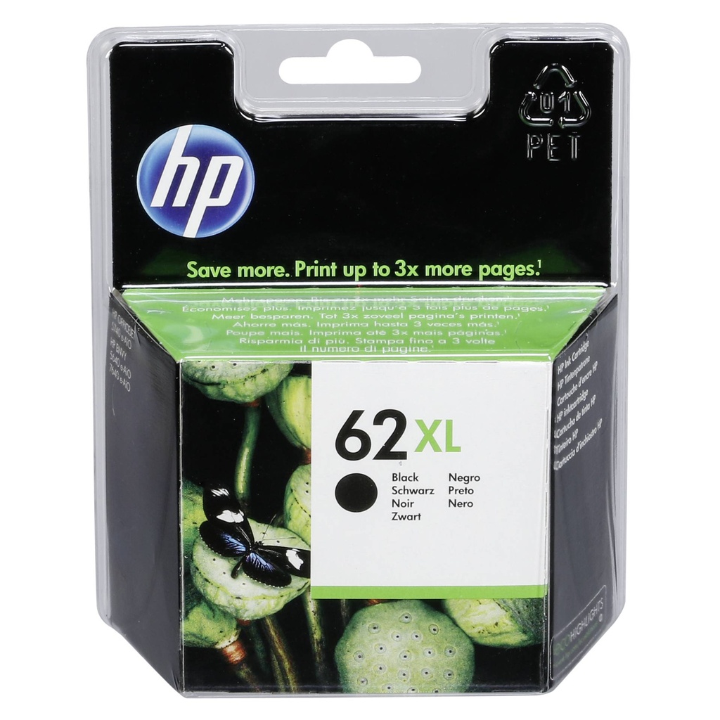 HP C2P05AE ink cartridge black No. 62 XL