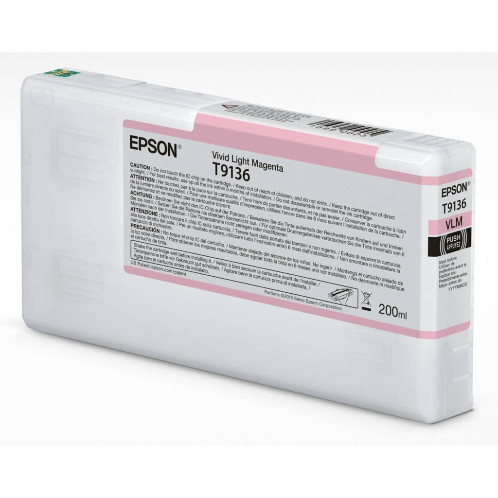 Epson ink cartridge vivid light magenta T 913 200 ml     T 9136N
