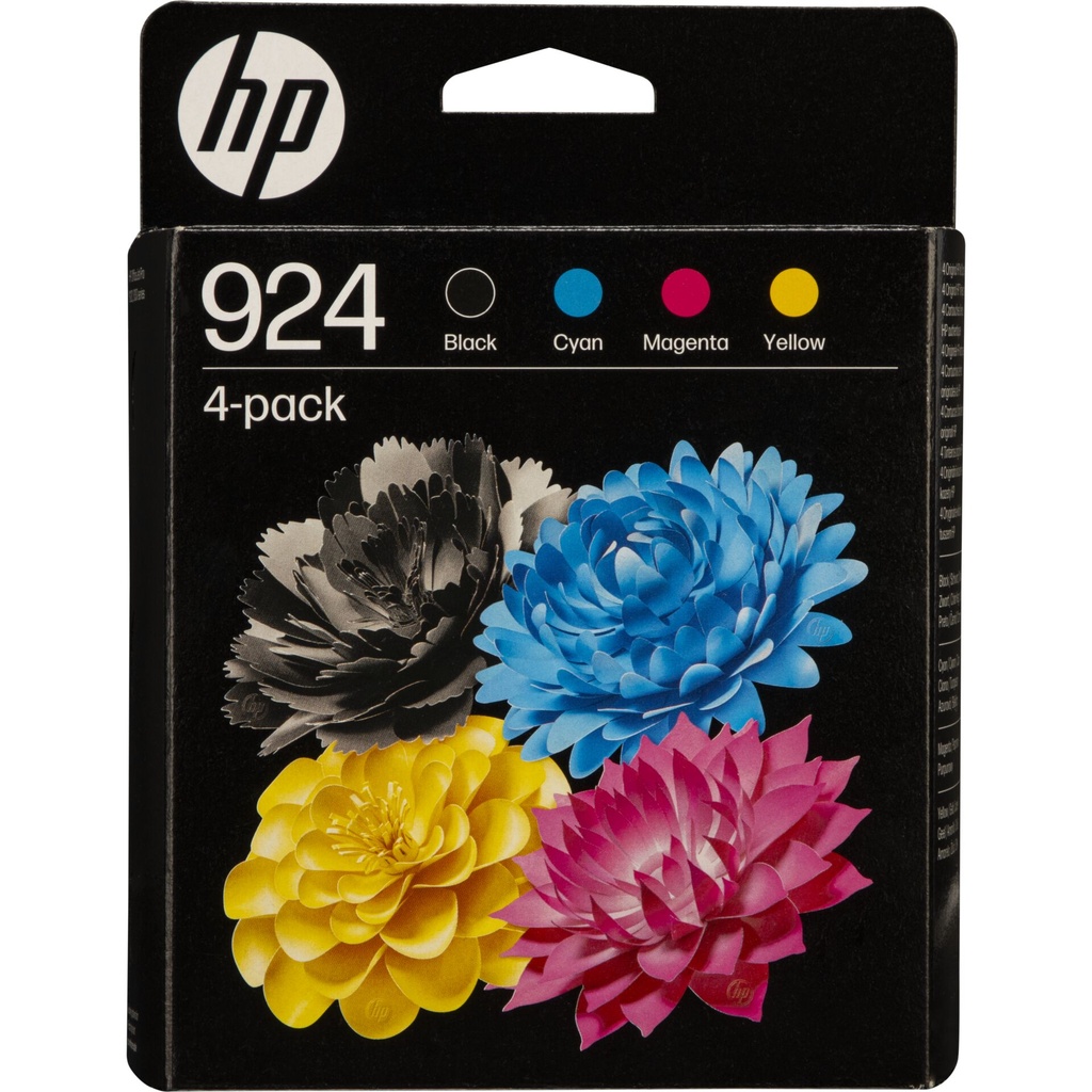 HP 6C3Z1NE 4-Pack BK/C/M/Y No. 924