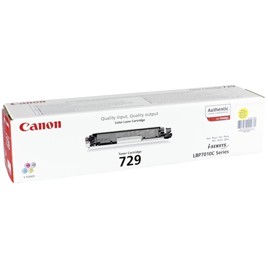 Canon Toner Cartridge 729 Y yellow