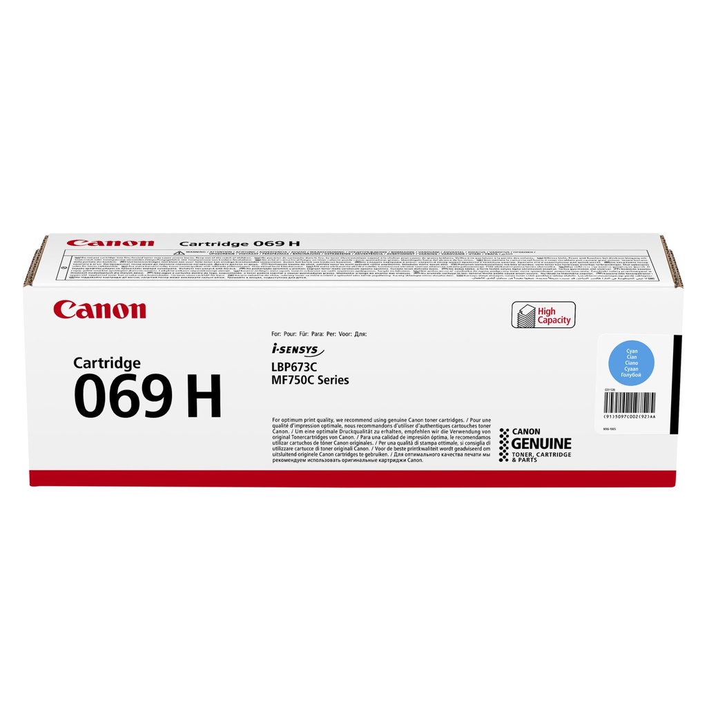 Canon Toner Cartridge 069 H C cyan