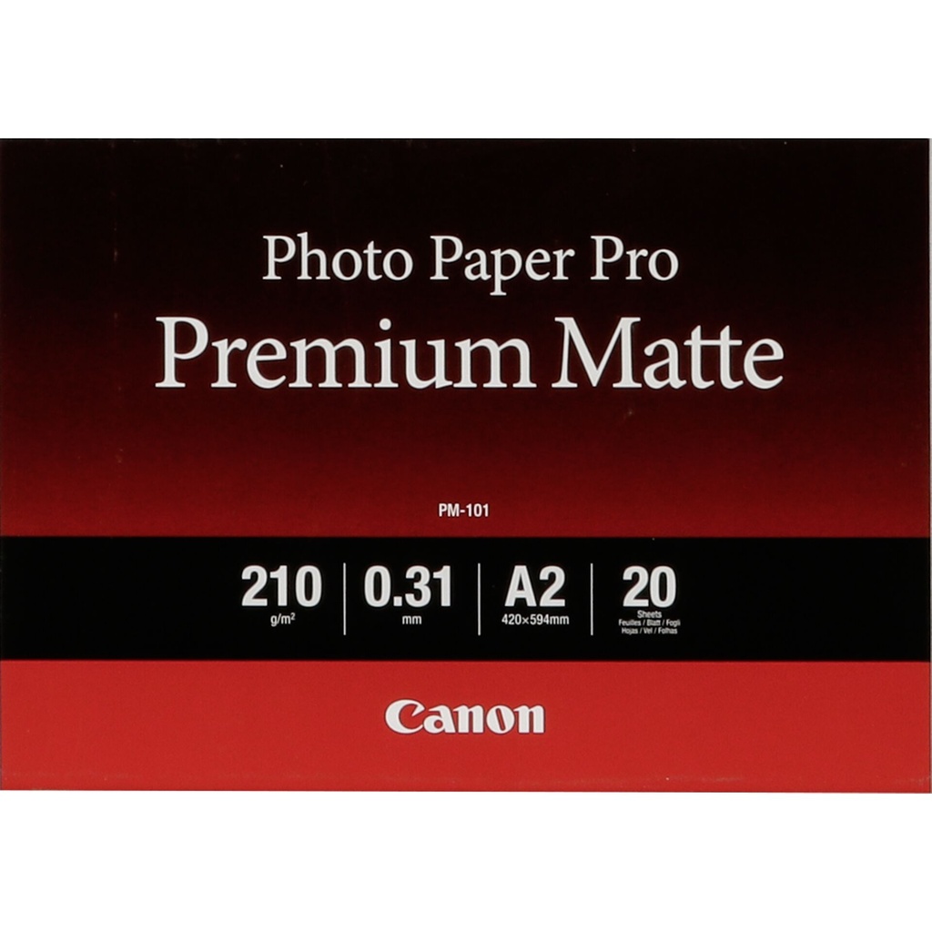 Canon PM-101 Pro Premium Matte A 2, 20 Sheet, 210 g