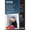 Epson Premium Glossy Photo Paper 13x18cm, 30 Sheet, 255g  S042154