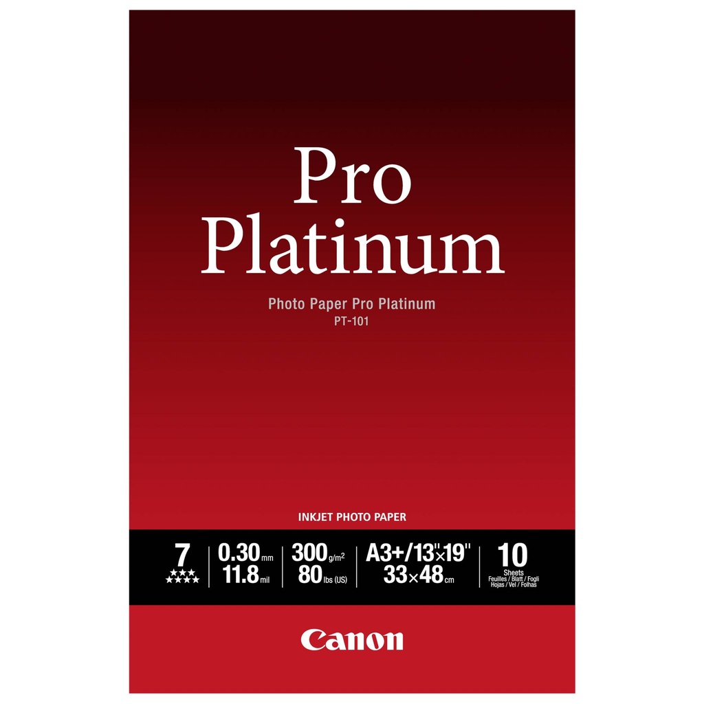 Canon PT-101 A 3+, 10 sheet Photo Paper Pro Platinum   300 g