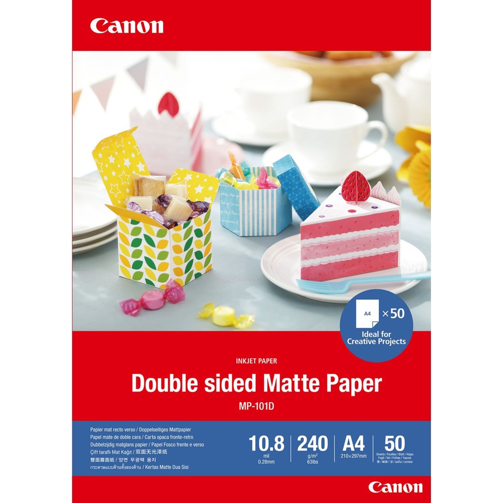 Canon MP-101 D A 4, 50 Sheets Double sided Matte Paper, 240 g